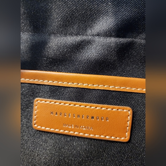 Marge Sherwood Soft Tote Bag Brown Leather & Canvas - Picture 6 of 8